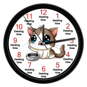 Feeding time - etetési idő cicás falióra