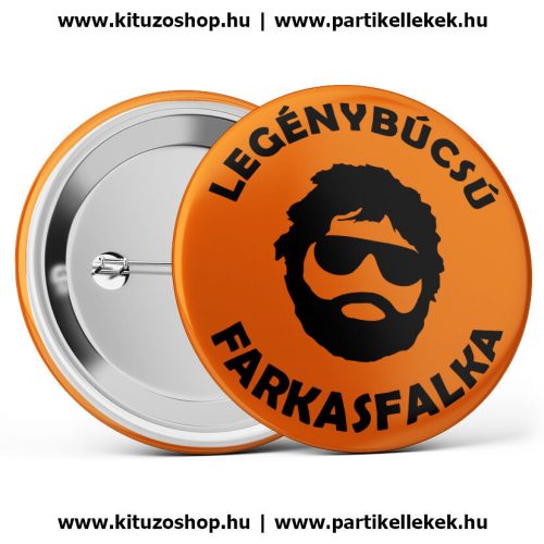 Farkasfalka legénybúcsú kitűző