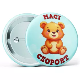Maci csoport óvodás kitűző több méretben