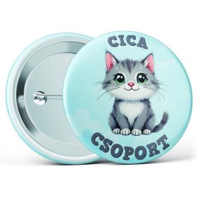 Cica csoport óvodás kitűző több méretben
