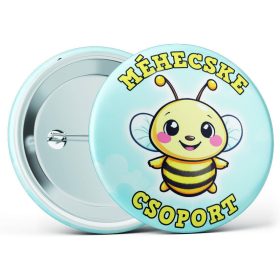 Méhecske csoport óvodás kitűző több méretben