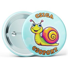 Csiga csoport óvodás kitűző több méretben