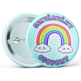 Szivárvány csoport óvodás kitűző több méretben