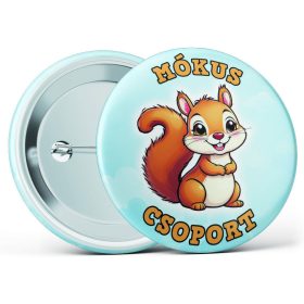 Mókus csoport óvodás kitűző több méretben