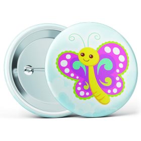 Pillangós óvodai jel kitűző több méretben