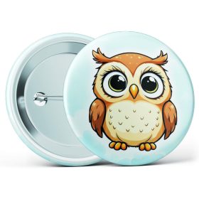 Bagoly óvodai jel kitűző több méretben
