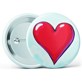 Szívecskés óvodai jel kitűző több méretben