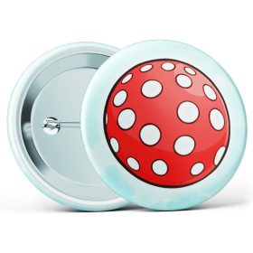 Piros pöttyös labda óvodai jel kitűző több méretben