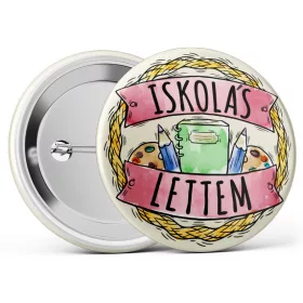 Iskolás lettem kitűző több méretben