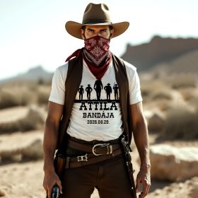   Vőlegény Bandája Legénybúcsús póló választható névvel és dátummal több színben