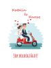 Pénzátadó nászajándék képkeret - Robogós