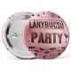 Rosegold lánybúcsú party kitűző