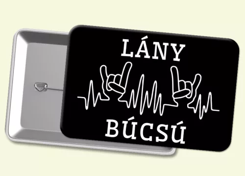 Lány FCKN Búcsú - kitűző lánybúcsúra