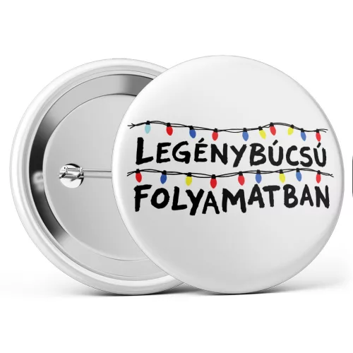 Legénybúcsú folyamatban legénybúcsú kitűző