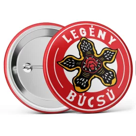 Demogorgonos legénybúcsú kitűző