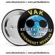 Vak gyermeket nevelek kitűző 58mm