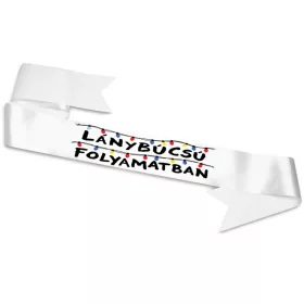 Lánybúcsú folyamatban vállszalag