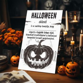 Halloween oklevél - A legjobb jelmezért A4