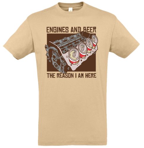 Engines and beer póló több színben