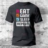 Eat Game Sleep Repeat gamer póló több színben
