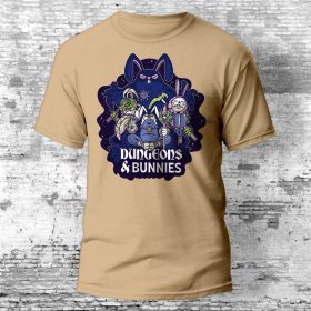   Dungeons and Bunnies vicces szerepjátékos póló több színben
