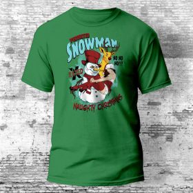 Perverz hóember pajkos karácsonyi póló több színben