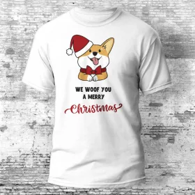 Merry Christmas Corgi karácsonyi póló több színben