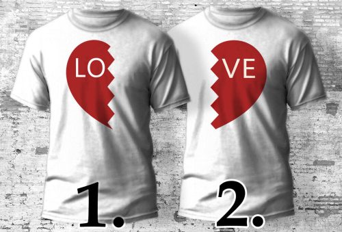 Love ffi-női páros póló több színben