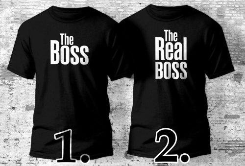 Boss - The Real Boss páros póló több színben