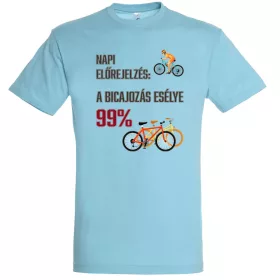   Napi előrejelzés: a bicajozás esélye 99%  póló több színben