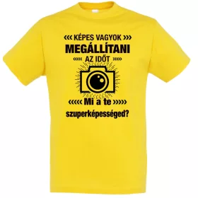 Képes vagyok megállítani az időt fotós póló
