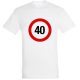 Sebességkorlátozó 40. születésnapi póló