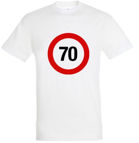 Sebességkorlátozó 70. születésnapi póló