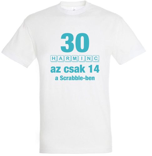 Betűkirakó 30. születésnapi póló