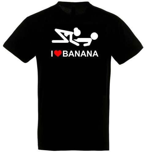 I Love Banana póló több színben