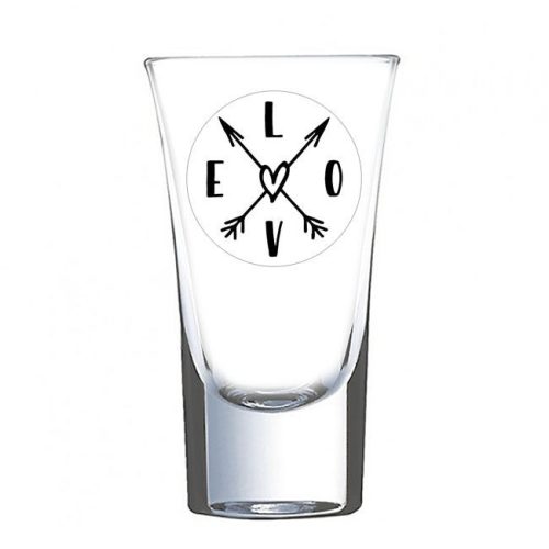 L O V E szerelmes - feles pohár Valentin-napra