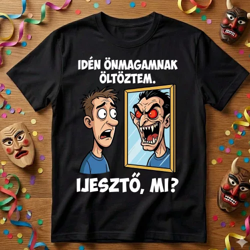 Idén önmagamnak öltöztem - farsangi  póló több színben