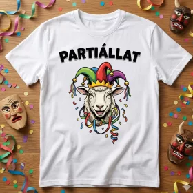 Partiállat - farsangi  póló több színben
