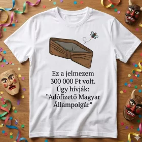 Adófizető Állampolgár - farsangi  póló több színben