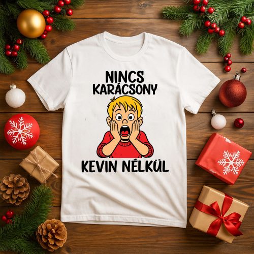 Nincs karácsony Kevin nélkül vicces karácsonyi póló