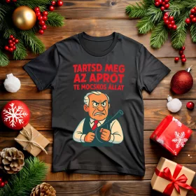   Tartsd meg az aprót te mocskos állat vicces karácsonyi póló