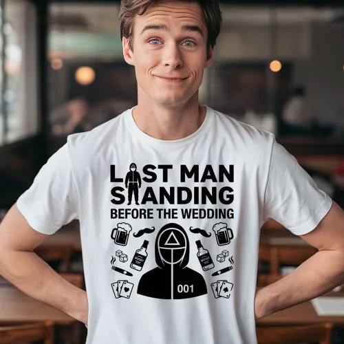 Last Man Before Wedding  - legénybúcsú póló több színben