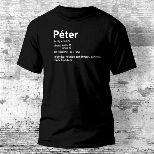 Péter - névnapi póló több színben
