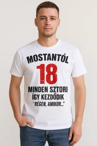 Régen amikor - 18. születésnapi póló