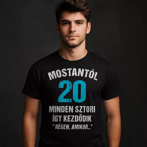 Régen amikor - 20. születésnapi póló