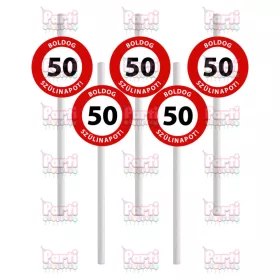 50-es sebességkorlátozó papír szívószál 10db