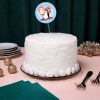 Szíves-tortás tortabeszúró, tortadísz az esküvői tortára