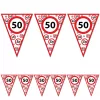 Zászlófüzér 50. szülinapra sebességkorlátozó 3m