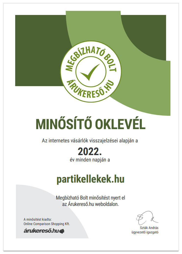 Megbízható bolt partikellekek.hu 2022